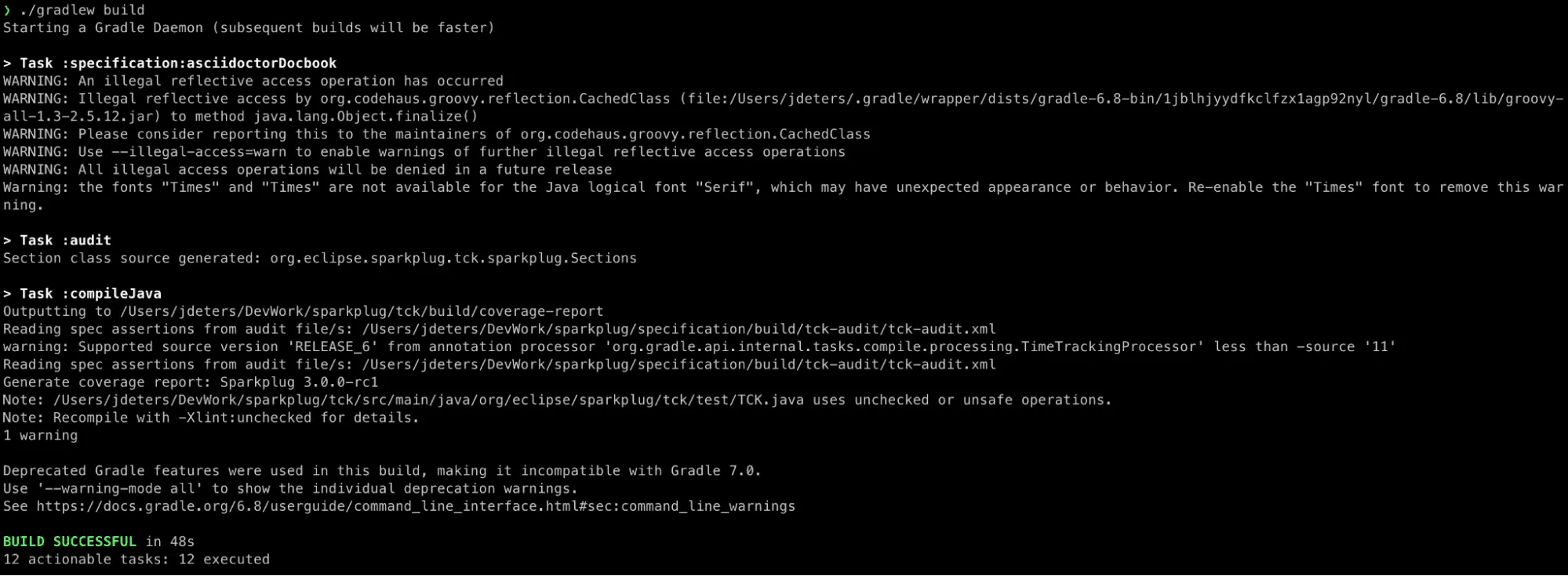Build the TCK with Gradle