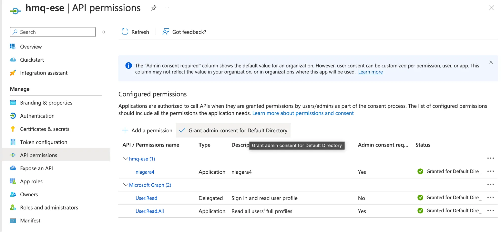 HiveMQ ESE API Permissions