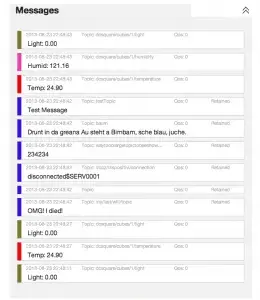 Incoming messages