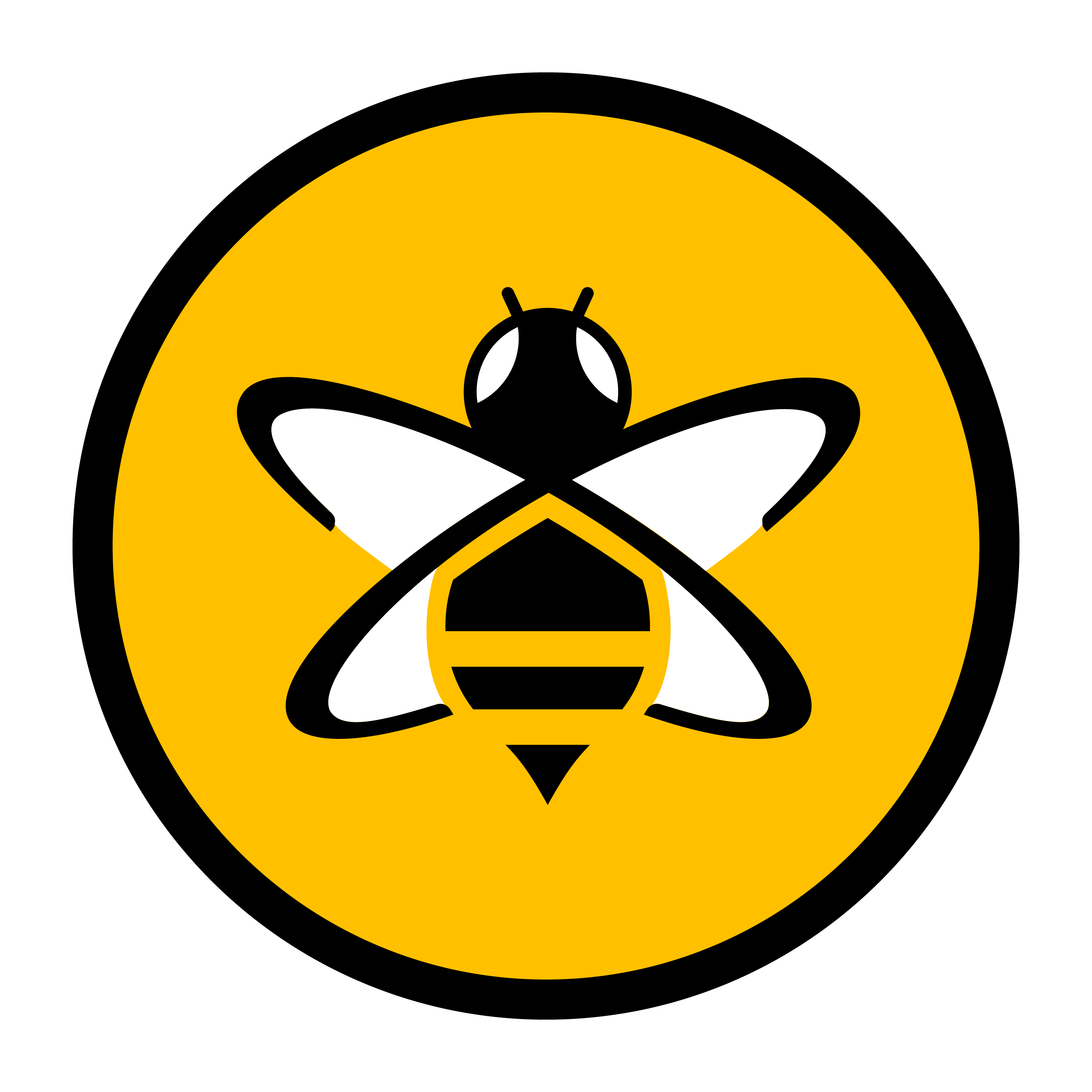 HiveMQ Bee Logo Mark PNG Transparent Background