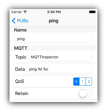 MQTT Inspector Ping