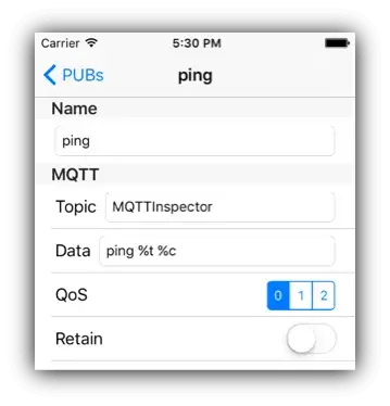 MQTT Inspector Ping