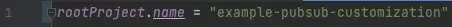 Set the rootProject.name in settings.gradle.kts