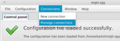 “Connections” menu.