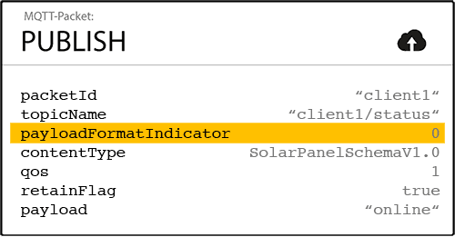The Payload Format Description is optional. It can have the values "1" or "0".