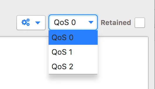 MQTT fx QoS Selection