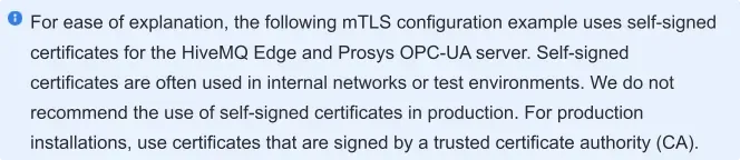 Configuring Bidirectional Dataflow Between Prosys OPC UA and HiveMQ Edge