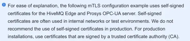 Configuring Bidirectional Dataflow Between Prosys OPC UA and HiveMQ Edge