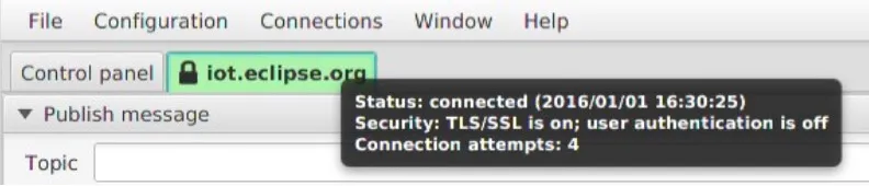 connection tab’s tooltip additional information