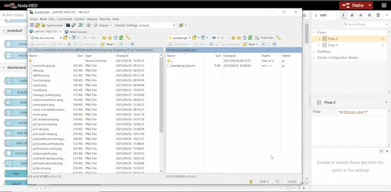 Copy the file to a directory of your choice on the Raspberry Pi device