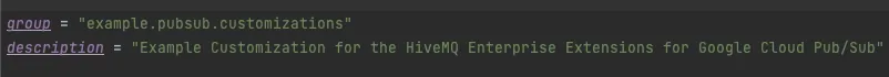 Change the group and description in build.gradle.kts
