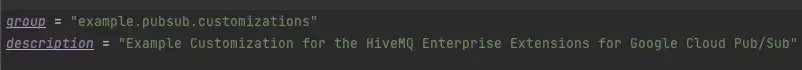 Change the group and description in build.gradle.kts