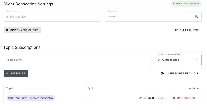 Testing the Data Flow