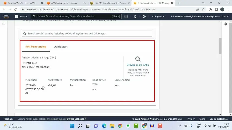 Amazon Machine Image for HiveMQ