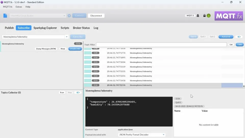MQTT.fx for Testing
