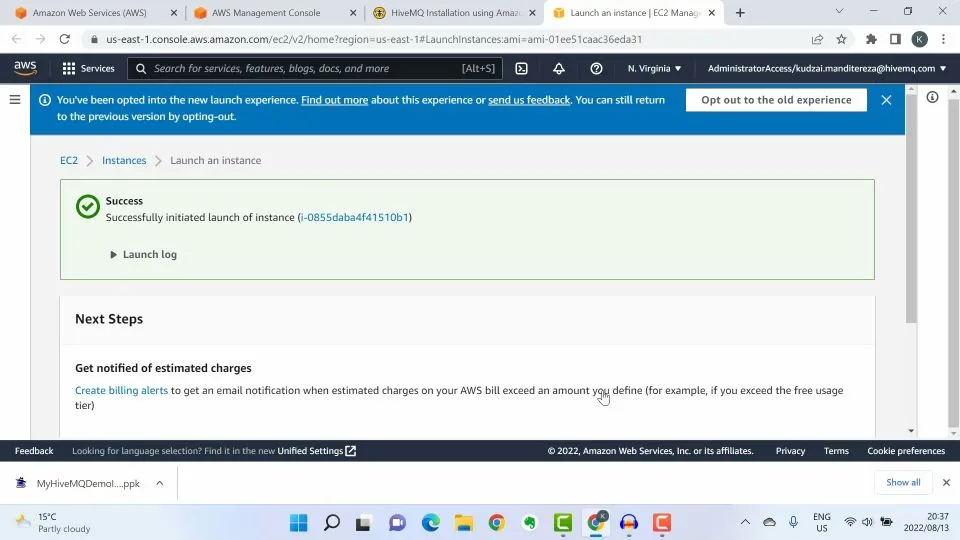 Launching an Instance