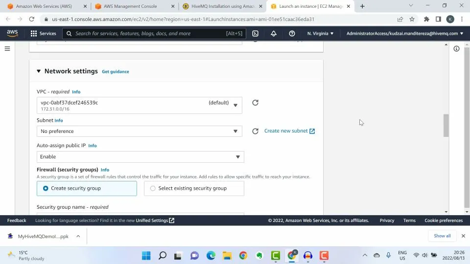 Configuring custom network settings