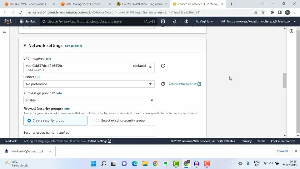 Configuring custom network settings