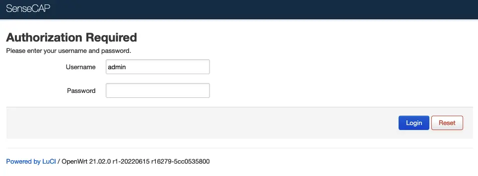 SenseCAP Gateway Setup